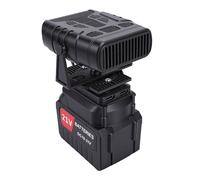 GOWENIC Mini Calentador Portátil 2 Piezas 3,9 Ah con Batería |Desempañador Silencioso con Prevención de Inclinación para Uso Doméstico en Automóviles (Enchufe de la UE 100-240V)