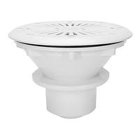 GOWENIC Puerto de Drenaje de Piscina con Recogedor de Pelo |Salida de Agua ABS Anticorrosión de 9,1 X 6,7 Pulgadas, Tornillos de Acero Inoxidable 304 para Piscina Enterrada, Fácil Instalación
