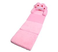 GOWENIC Sofá Cama Plegable para Niños |Silla para Niños Pequeños con Reposabrazos, Cojín de 2 Pliegues para Tomar una Siesta, Leer y Jugar, Color Rosa, Tiara de Princesa (Plegado en Cuartos)