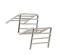 GOWENIC Soporte en Forma de V para Tacos para Cena (1-2 rejillas | Robusto, resistente al óxido, diseño reversible, fácil de servir, herramienta de cocina para el hogar.