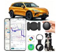 GPS Coche Localizador, 2026 Nuevo Magnetismo Localizadores GPS Sin Tarjeta SIM ni Suscripción para Android y iOS, Invisibilidad Tracker Rastreador Oculto Air Tag Schlüsselfinder (Negro)