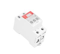 GPS8 carril doble pantalla ajustable sobretensión corriente protección dispositivo protector relé 63A 220V 230V(GPS8-02-Upper Wiring,80A)
