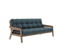 Grab Sofá Cama Marrón Algarrobo/757 Azul Petróleo
