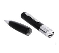 Grabadora de Audio Oculta en Bolígrafo Espía, hasta 32 GB,Incluye Cable Micro USB, Manual, Auriculares y Tinta, Color Negro