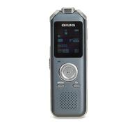 Aiwa Grabadora de Voz Digital DVR-M700 Metálica con 3 micrófonos estéreo y memoria 16 GB Azul