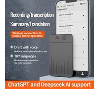 Grabadora de voz Digital con llamada telefónica y aplicación ChatGPT-4 alimentada por IA, 8GB-128GB, transcripción de idiomas, dispositivo de sonido, dictáfono de Audio A3-6