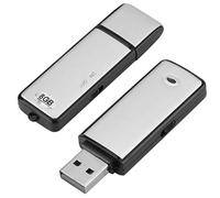 Grabadora de Voz Espia USB con 8GB | Mini grabadora de Voz Ideal para Tus Clases, Reuniones, Entrevistas | Grabadora Voz USB espia con hasta 150 Horas Grabación - Microfono Espía.