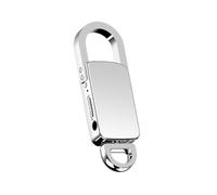 Grabadora Digital de 32 GB, Llavero Espía, Grabadora de Voz S20+, Grabación con una Sola Tecla, Activación por Voz, Grabación de Audio USB.