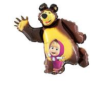 Grabo-Mix Globo gigante en papel de aluminio Masha y el Oso 87 cm Multicolor L164