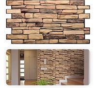 Grace Baltic - Paneles de pared 3D para decoración de pared interior, no adhesivos, finos y elásticos, de PVC, imitación de piedra de pizarra natural, paquete de 5 (26.5 pies cuadrados)