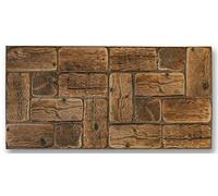Grace Baltic Paneles de pared de PVC 3D Decorativo Azulejos Revestimiento (12, Loghouse de Madera de Pino)