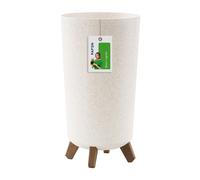 Gracia Tubus Slim Eco Maceta de Madera DGTL200W, Blanco