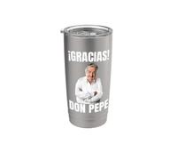 Gracias, Don Pepe Mujica - Sabiduría y Humildad" Vaso térmico de acero inoxidable de doble pared