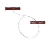GRADENEVE Cortador de Queso con Cable de Acero Cortador Manual para Queso Duro y Manteca con Mango de Madera Herramienta Portátil para Rebanar Bloques de Chocolate Cocina