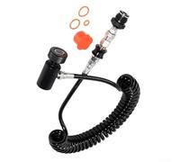 Grado industrial G1/2-14 deslizante Socket Ball Valve Coil Hose para aplicaciones de válvulas hidráulicas y accesorios de tubería (negro)