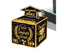 Graduation Card Box - 2026 Pull-Out Reusable With 30 Bags, Funny Money Holder For Cash, Money Boxes | For Boys Kids Adults Students Teen High School Birthday Holiday Party Favors