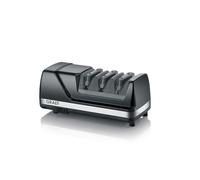 Graef Afilador eléctrico CX125, 3 niveles, ángulo 15°, recubrimiento de diamante, negro