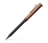 Graf von Faber-Castell 118536 Lápiz Perfecto, “Brown Edition” | Lápiz premium con recubrimiento PVD marrón, grado de dureza B, sacapuntas y goma de borrar