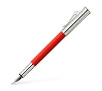 Graf von Faber-Castell 145290 Estilográfica Guilloche, india red M