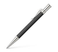 Graf von Faber-Castell 145531 Bolígrafo Línea Clásica, Ébano | Cuerpo de ébano con piezas metálicas platinadas y recambio de gran capacidad apto para documentos