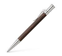 Graf von Faber-Castell 145533 Bolígrafo Línea Clásica, Grenadilla | Cuerpo de madera de granadillo con piezas metálicas platinadas y recambio de gran capacidad apto para documentos