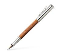 Graf von Faber-Castell 145540 Estilográfica Línea Clásica, Pernambuco M | Cuerpo de madera de Pernambuco con plumín de oro bicolor de 18 quilates y piezas metálicas platinadas
