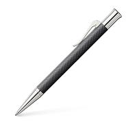 Graf von Faber-Castell 146730 Bolígrafo Guilloche Ciselé, antracita | Cuerpo de resina noble con guilloché mate, piezas metálicas rodiadas y mina de gran capacidad B apta para documentos