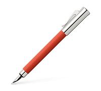 Graf von Faber-Castell Tamitio India Red 141773 - Pluma estilográfica (plumín B, con envoltorio de regalo y convertidor)