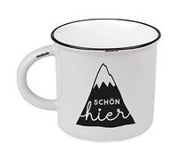 Grafik-Werkstatt Taza de café vintage | Taza de cerámica para regalar | Alpina | 400 ml | Bonita aquí