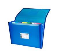Grafoplás 02963030-Carpeta clasificadora con fuelle, tamaño folio, color azul