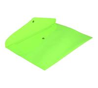 Grafoplás 04871625 - Sobres de plástico brillante - 12 unidades tamaño folio color verde fluor