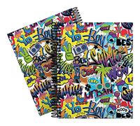 Grafoplás 16512623. Cuaderno A5, Espiral, Tapa Dura Cartón Forrado, Cuadricula 5x5, Certificado FSC, Colección Mood, Crush