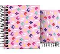 Grafoplás 16531932 Colección Elena Corredoira Cuaderno con Espiral, Cuadriculado, Modelo Pájaros, A7