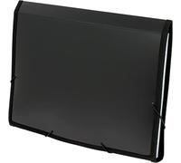 Grafoplás 2960410. Clasificador Opaco Fuelle, Negro, Polipropileno, 13 Posiciones, 330x245x35mm