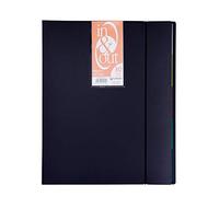 Grafoplás 39403010-Carpeta fundas extraibles, tamaño A4, color negro, 30 fundas