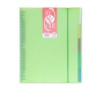 Grafoplás 39422021-Carpeta fundas extraibles, tamaño A4, color verde, 20 fundas