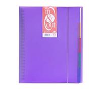 Grafoplás 39422035-Carpeta fundas extraibles, tamaño A4, color violeta, 20 fundas