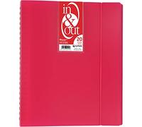 Grafoplás 39422054-Carpeta fundas extraibles, tamaño A4, color rosa, 20 fundas