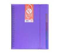 Grafoplás 39423035-Carpeta fundas extraibles, tamaño A4, color violeta, 30 fundas