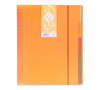 Grafoplás 39424052-Carpeta fundas extraibles, tamaño A4, color naranja, 40 fundas