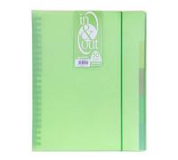 Grafoplás 39425021-Carpeta fundas extraibles, tamaño A4, color verde, 50 fundas