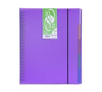 Grafoplas 39425035-Carpeta fundas extraibles, tamaño A4, color violeta, 50 fundas