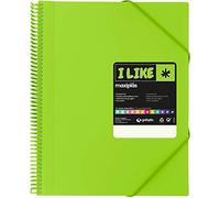 Grafoplás 39824221. Carpeta Fundas Espiral, A4, 40 Fundas, Verde, Incluye Sobre, Maxiplás I Like