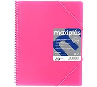 Grafoplás 39832054-Carpeta de Fundas y Tarifarios, A4, 20 fundas, color rosa con sobre