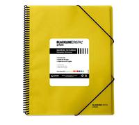 Grafoplas 39835260 Carpeta Polipropileno con 50 Fundas, A4, Color Amarillo, Maxiplás Blackline Cristal