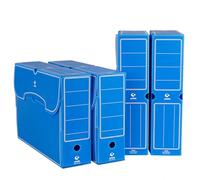 Grafoplas 70905830, Pack de 25 Cajas de Archivo Definitivo Plástico, Color Azul, Tamaño Folio, 36x26,3x9,5cm, 70907830