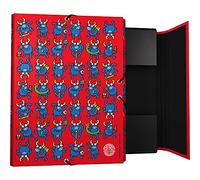 Grafoplas 82402632. Carpeta 3 Solapas, Cartón Forrado, Tapa Dura, Tamaño Folio, Colección Katuki Saguyaki, Bull, Certificado FSC