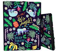 Grafoplas 82402635, Carpeta 3 Solapas, Cartón Forrado, Tapa Dura, Tamaño Folio, Colección Elena Corredoira, Jungle, Certificado FSC