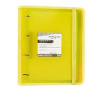 Grafoplas 88100060. Carpeta 4 Anillas con Recambio y Separadores, A4, Amarillo, Polipropileno Rayado, Carpebook Multiline