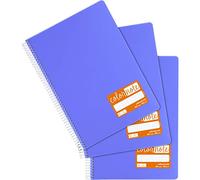 Grafoplás 98525964. Pack de 3 Cuadernos Escolares, Milimetrados, A4, Tapas Polipropileno, Color Lavanda, Certificado FSC, Serie ColorNote